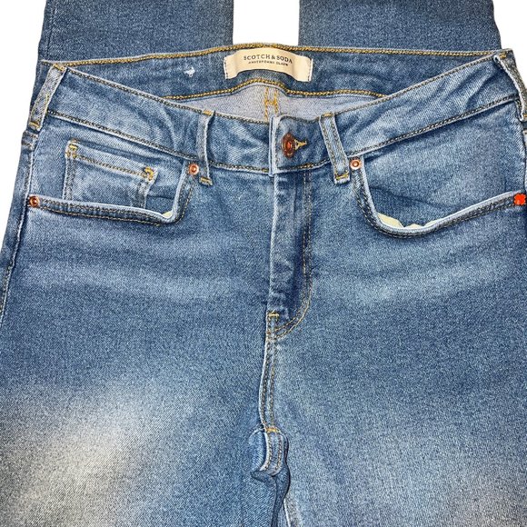 Like New Scotch & Soda Light Wash Blue La Bohemienne Mid-Rise Jeans 29 - Picture 6 of 11